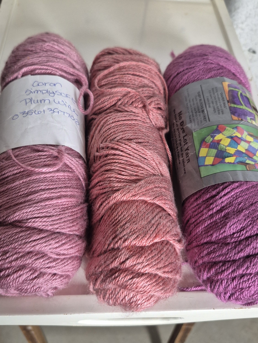 Carbon Simply Soft Knit Sweater Yarn - 3 Skeins Asst colors